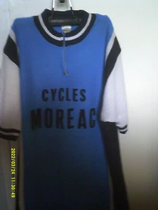 MAILLOT CYCLISME VINTAGE CYCLES MOREAC EQUIPE BRETONNE - Imagen 1 de 4