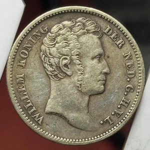 NETHERLANDS 1840 1.4 KWART GULDEN KM301 - Picture 1 of 3