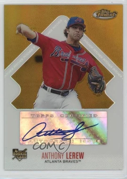 2006 Topps Finest Rookie Auto Gold Refractor /49 Anthony Lerew #154 Auto - Image 1 of 2