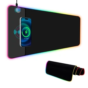 Almohadilla para Juegos RGB con Carga Inalámbrica 15W, 14 Luces Botón Táctil Mat Extra L... - Imagen 1 de 9