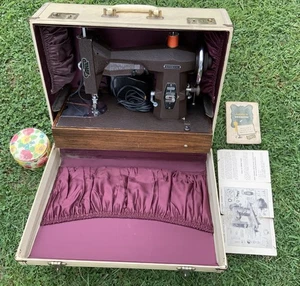 Vintage Kenmore 117.813 Rotary Sewing Machine – Works – Case & Manuals  - Picture 1 of 12
