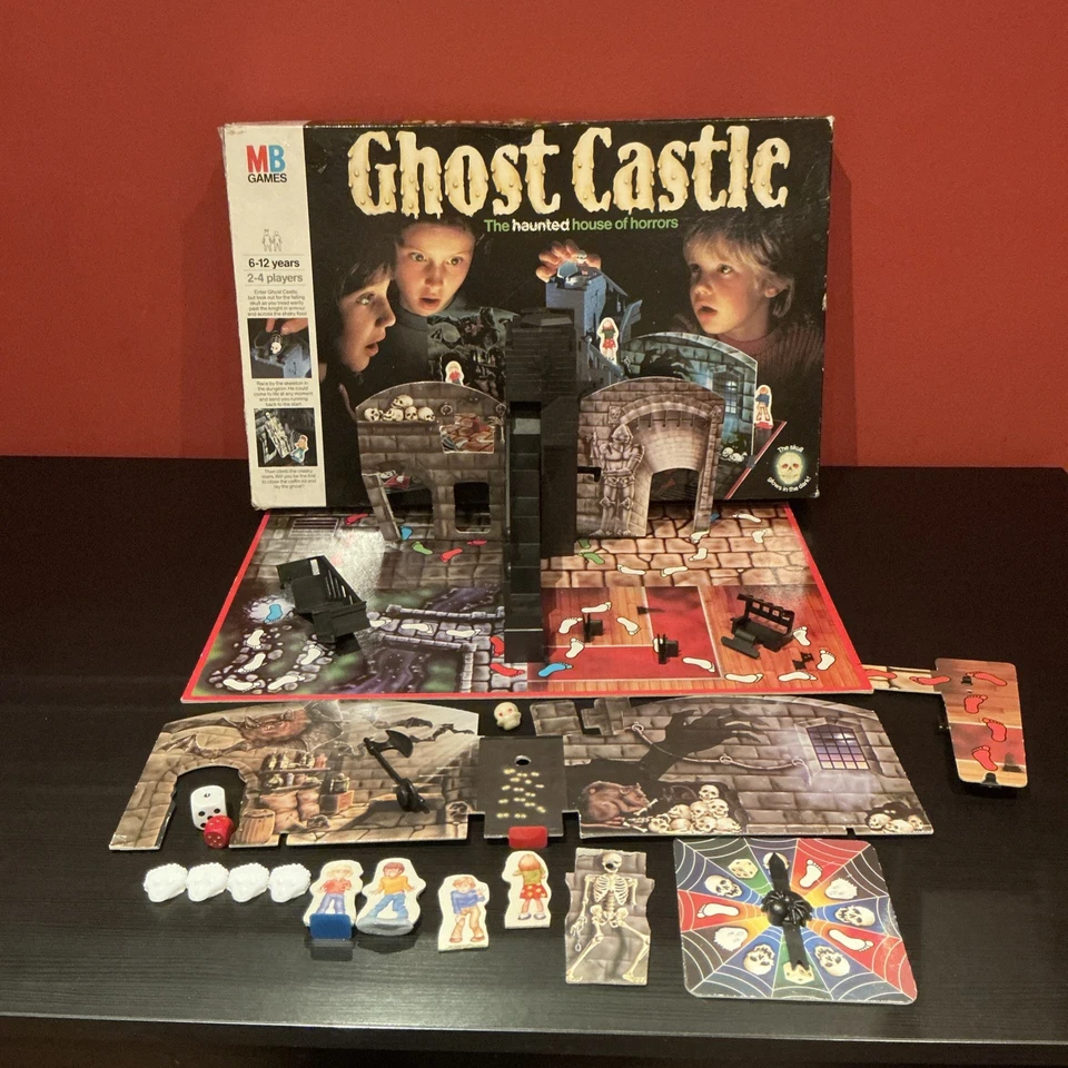 MB Games Ghost Castle Board Game 1985  Vintage Original 95% complete must see! - Image 1 of 4