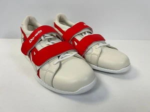 Zapatos de levantamiento de pesas Do Win talla UK 9.5 rojo blanco zapatillas de levantamiento potencia en cuclillas - Imagen 1 de 6