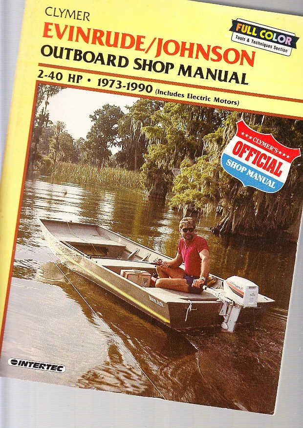 EVINRUDE JOHNSON  2-40  HP  OUTBOARD MOTOR WORKSHOP SERVICE  MANUAL 1973-90 - image 1 of 1