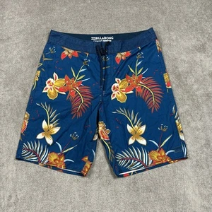 Pantalones Cortos Billabong Board Surf Floral Caqui Selva 20" Airlite Domingos Talla 34 x 10 - Imagen 1 de 7