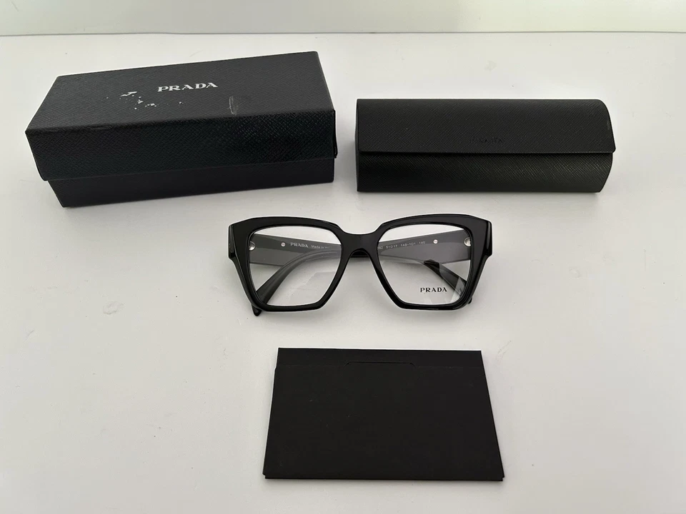 PRADA PR 09ZV 1AB1O1 Black Women's 51 mm Eyeglasses