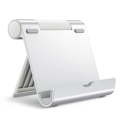 JETech Tablet Stand, Adjustable Portable Desktop Holder, Silver - Image 1 of 4