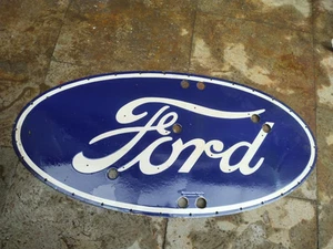 Porzellan Ford Neon Emailschild Größe 17,5" x 36" Zoll - Bild 1 von 2