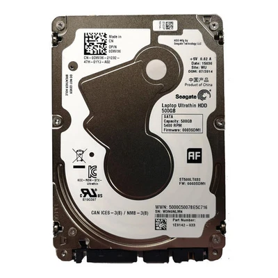 Seagate Ultrathin 500GB ST500LT032 5400 RPM SATA III 2.5" Hard Disk Drive 5mm - Image 1 of 3