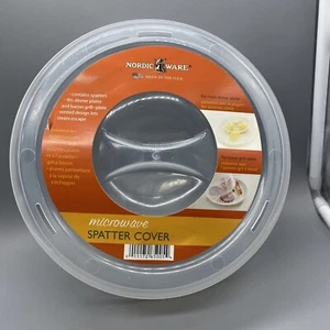 Nordic Ware Microwave plate Cover 10" Microwave Splatter Cover, Clear NIP - Picture 1 of 5