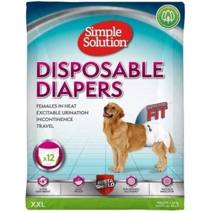 Pañales desechables de solución simple para perra XXLarge - paquete de 12 - Imagen 1 de 1