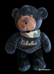 NWT Cabela's 9" "Burt" Collectible Black Bear Plush/Stuffed Animal - Picture 1 of 4
