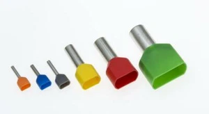 TWIN Entry Cord End Terminal Double Bootlace Ferrule Electrical Crimps 0.5-16mm² - Picture 1 of 2