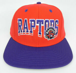 TORONTO RAPTORS NBA VINTAGE STYLE SNAPBACK FLAT BILL BLOCK 2-TONE CAP HAT NEW!