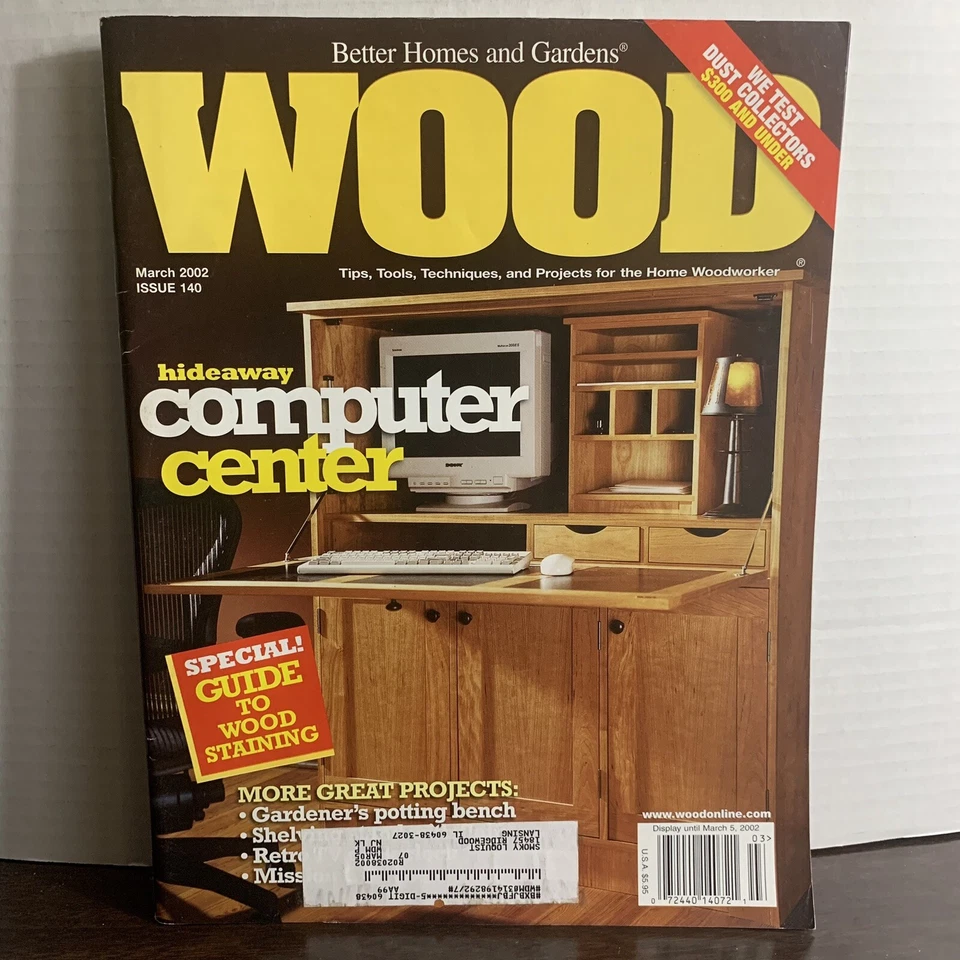 Wood Magazine March 2002 Hideaway Computer Desk Build - Image 1 of 4