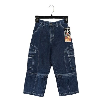 Pantalones de mezclilla Skechers para niños talla 5 con cremallera cargo holgados Y2K patinador años 90 de colección nuevos en caja Foto 1 de 4