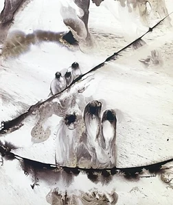 Tonito Original Painting.NOMADS 16.Mysterious people.Otherworldly unique figures - Picture 1 of 4