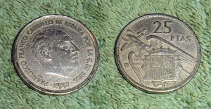 RFM 81234 World Coins Spain 1957 25 PTAs VF Condition – Franco. - Picture 1 of 1