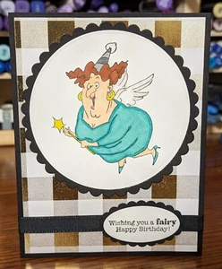 Fairy birthday card kit made with some Stampin Up - Picture 1 of 3