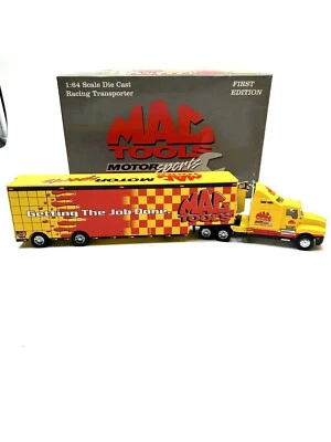 RARE GMP 1997 First Edition Mac Tools  Hauler 1/64 Transporter Truck trailer LE - Image 1 of 3