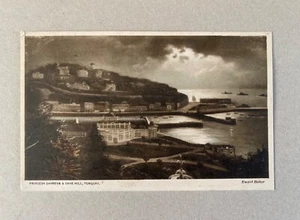 Vintage Photograph Postcard - Princess Gardens & Vane Hill, Torquay -Posted 1926 - Picture 1 of 2