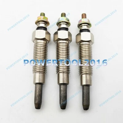 New 3 pcs Glow Plugs 10.5V for Kubota D1100 D1100-A D1101 Engine - Image 1 of 2