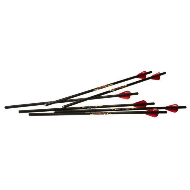 Excalibur Diablo 18" Carbon Arrows - Black, Pack of 6