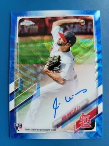 Kodi Whitley 2021 TOPPS CHROME BLUE WAVE REFRACTOR RC AUTO #D /150 CARDINALS! - Picture 1 of 2