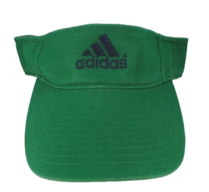 Adidas Green Sun Visor Hat Cap 3 Bar Logo Vintage OSFA Adj NEW NWT - Picture 1 of 5