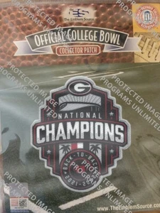 GEORGIA BULLDOGS COLLEGE NATIONAL CHAMPIONSHIP PATCH "BACK 2 BACK" CHAMPIONS TO - Bild 1 von 1
