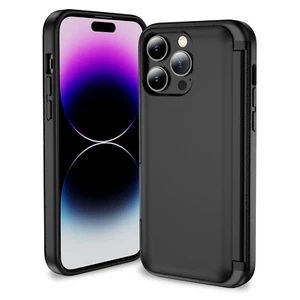 For iphone 15 14 13 12 11XR Hidden Card Slot Case Kickstand Shockproof Cover - Picture 1 of 14