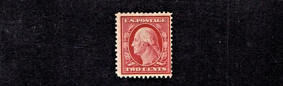1908-9 U.S. Reg Issue NEW DESIGN  2c Carmine Washington D.L. Wkm Sc#332 M/NG ^ - Image 1 of 1