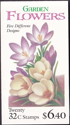 Scott #BK234 (3029a) - Garden Flowers Booklet of 20 Stamps - MNH  - Image 1 of 3