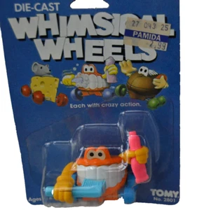 TOMY Die Cast Whimsical Wheels TEETH Movable Toy Vintage 1980s Japan #2801 NOS - Picture 1 of 4