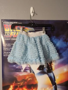 Disney Junior Minnie Floral Tutu Skirt Blue Girls Size 5 - Picture 1 of 8