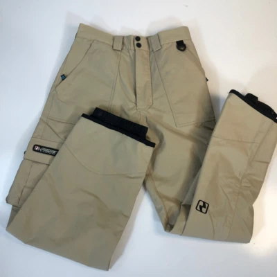 Pantalones de snowboard Ride Activewear beige malla forrados bolsillos S Foto 1 de 4