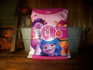 MY LITTLE PONY GIRLS 2 PIECE FLANNEL PAJAMA SET SIZE 4-5 PINK LONG SLEEVE NEW - Picture 1 of 1
