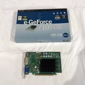 128-P2-N411-LX - EVGA e-GeForce 7100GS TC 128 MB PCIe Video Card (52-5) - Picture 1 of 6