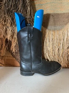 Botas de Vaquero Laredo Cuero Negro Roper Mujer Estilo 6902 Talla 8.5M - Imagen 1 de 8