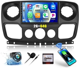 CAM+ Android 13 Carplay Car Stereo Radio For Renault Master Nissan NV400 Movano - Picture 1 of 7