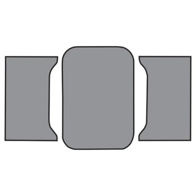 Alfombrilla de maletero para Chevrolet Impala 1961 techo rígido, cupé 2 puertas troquelado fieltro TM 3 piezas Foto 1 de 4