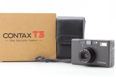 【Top neuwertig in Box】 Contax T3 Titan schwarz analoge Kompaktkamera 35 mm aus JAPAN - Bild 1 von 4