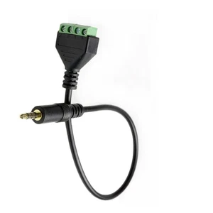 Cable adaptador de enchufe terminal de video con tornillo de 4 polos a AV TRRS estéreo de 3,5 mm - Imagen 1 de 5