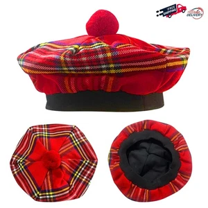 ROYAL STEWART TAM O SHANTAR HAT Scottish Tammy Wool Traditional Cap One Size - Picture 1 of 8