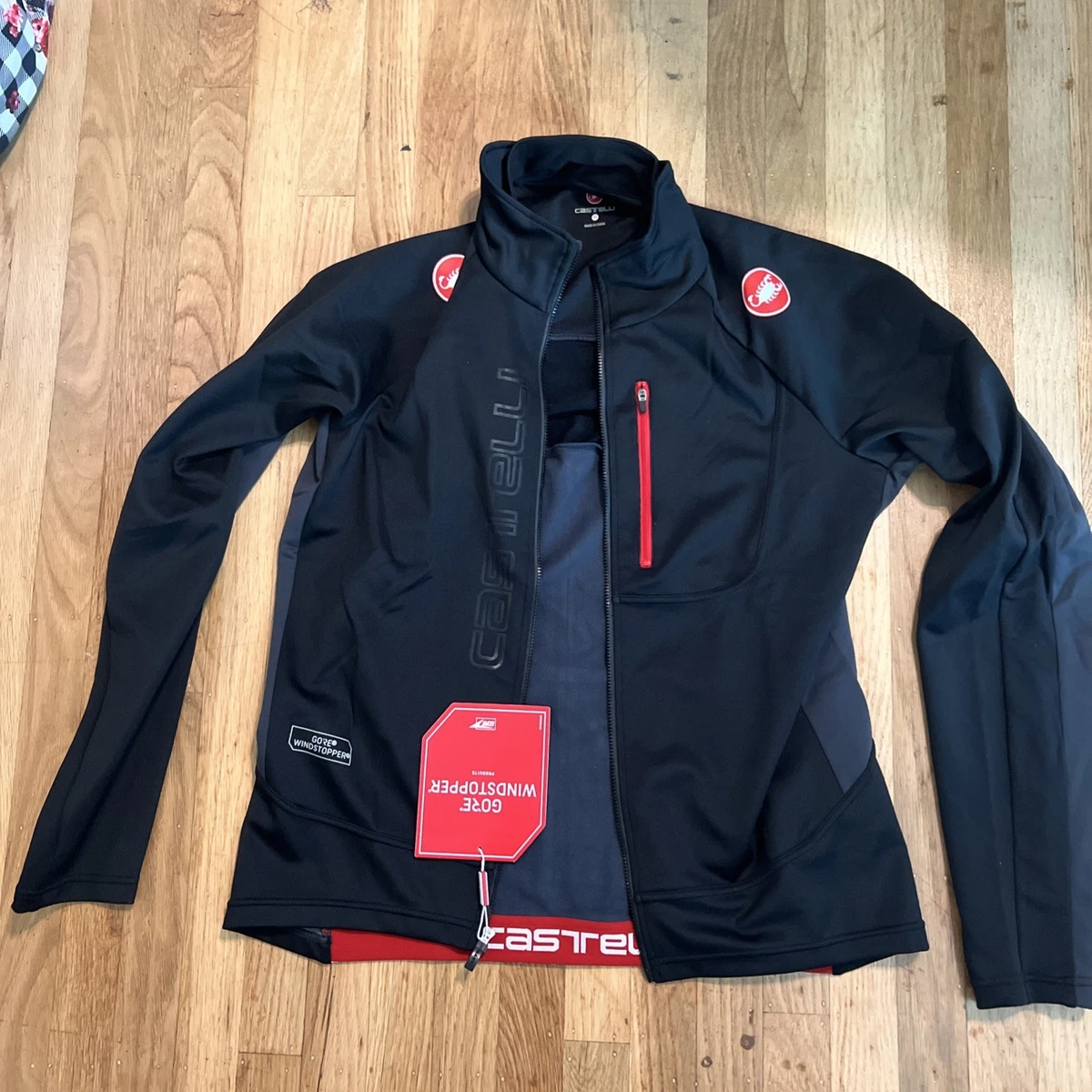 Castelli男式防风骑行夹克| eBay