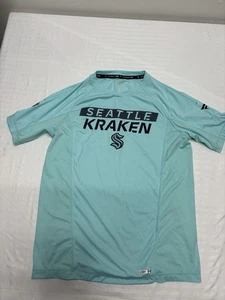 T-shirt tecnica Seattle Kraken NHL Fanatics autentica Pro Rink - verde acqua taglia M - Foto 1 di 10