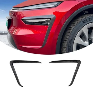 2Pcs For Tesla Model Y 2025 2026 Car Front Fog Light Cover Lamps Blade Spoiler - Picture 1 of 7