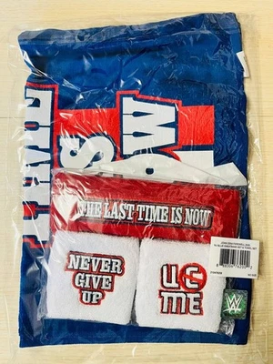 WWE John Cena Farewell Tour SummerSlam NY NJ Giants Towel Sweatband Set NEW - Image 1 of 2