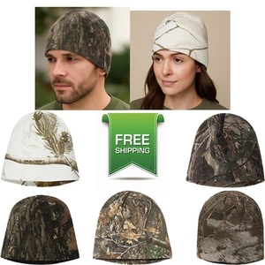 Mens Ladies Realtree Mossy Oak Max Camo Beanie Skull Soft Knit Warm Hunting Cap - Picture 1 of 8