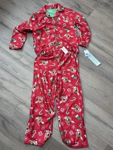 Rudolph the Red Nosed Reindeer Christmas Kids 2 Piece Pajama Set S 6/7 New - Picture 1 of 6